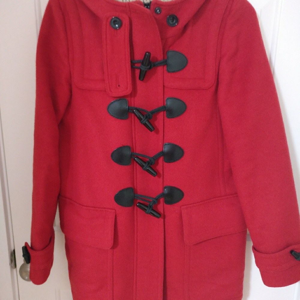 Women Burberry zip toggle wool coat US 4 - Picture 2 of 5